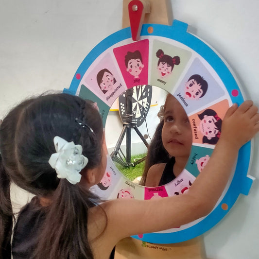 Emotions Learning Spin Wheel In Birchwood