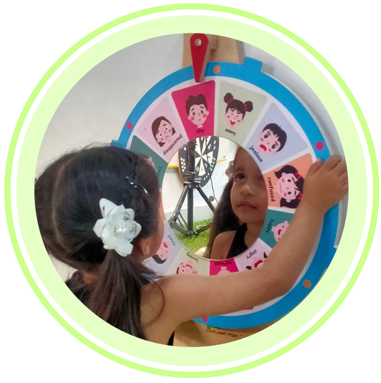 Emotions Learning Spin Wheel In Birchwood