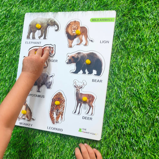 Wild Jungle Animals Wooden Puzzle