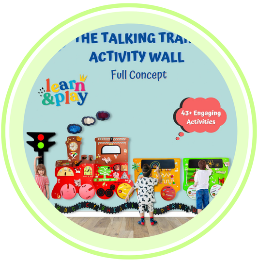 Talking Train, 2 Different Activity Coach, Height Measure Signal, and Alphabets Track