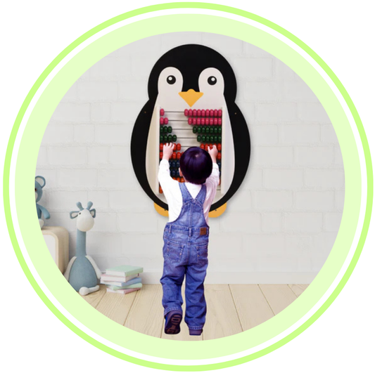 Penguin Wooden Abacus and Learning Play Center