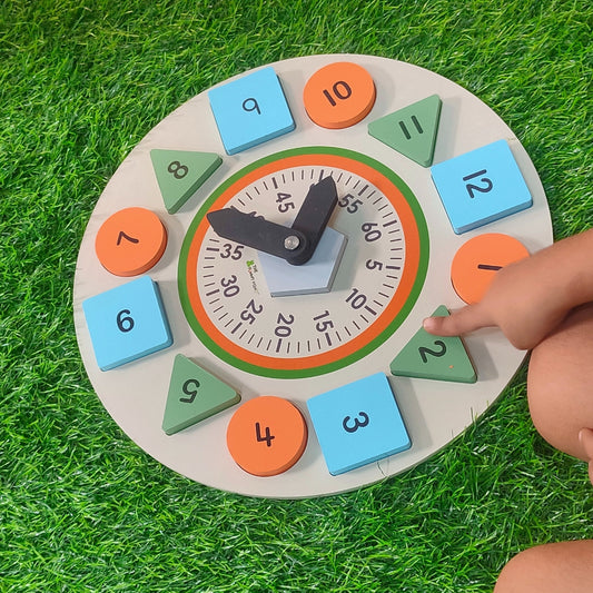 Color & Shape Sorting Teaching Clock