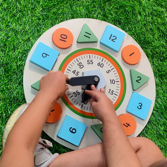 Color & Shape Sorting Teaching Clock