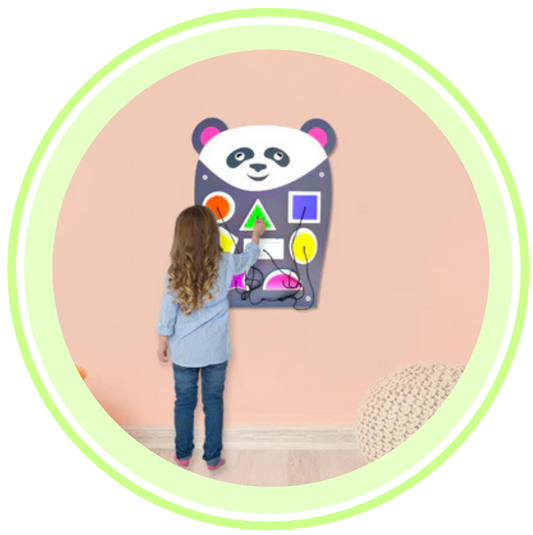 Hefty Panda Shape Sorter Montessori Activity Panel