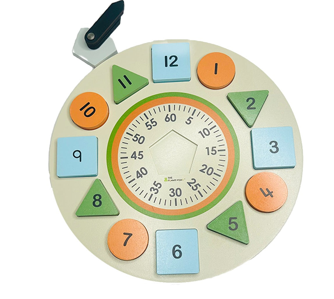 Color & Shape Sorting Teaching Clock