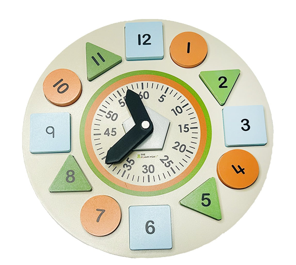 Color & Shape Sorting Teaching Clock