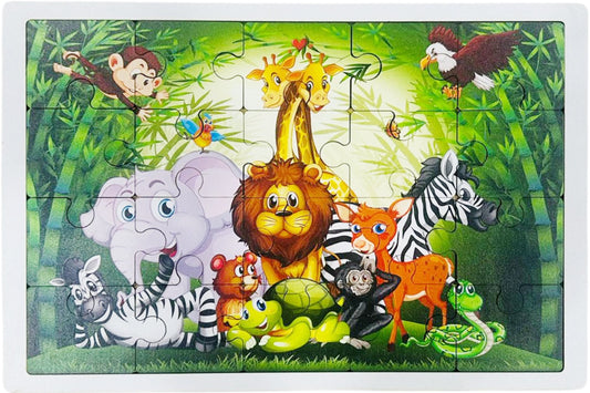 Animals Jungle Theme Jigsaw Wooden Puzzles