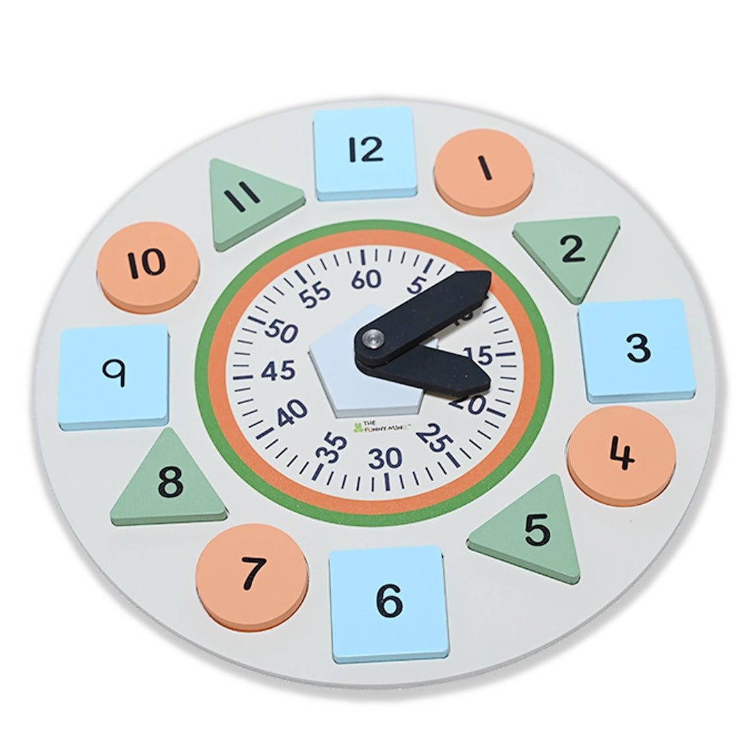 Color & Shape Sorting Teaching Clock