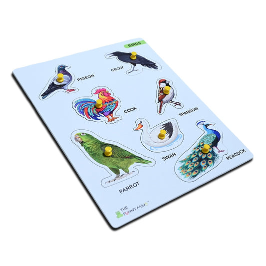 Vibrant Birds Wooden Puzzle